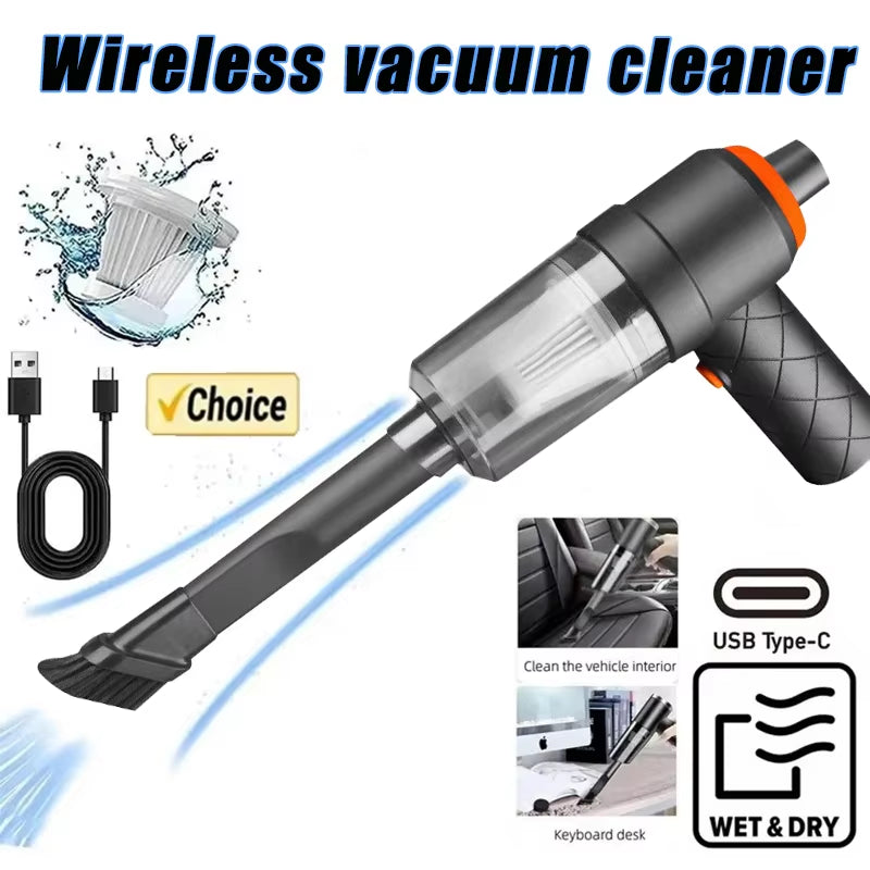 Ultra High Power Car Mounted Vacuum Cleaner Vehicle Wireless Portable Handheld Automobile Mini Vacuum Cleaner