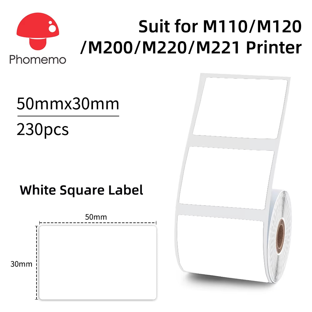 Phomemo M110 Portable Label Printer Mini Thermal Self-Adhesive Sticker Printer Mobile Pocket Tag Price UV Label Sticker Printer