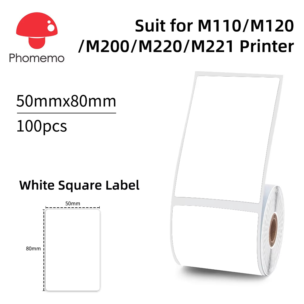 Phomemo M110 Portable Label Printer Mini Thermal Self-Adhesive Sticker Printer Mobile Pocket Tag Price UV Label Sticker Printer