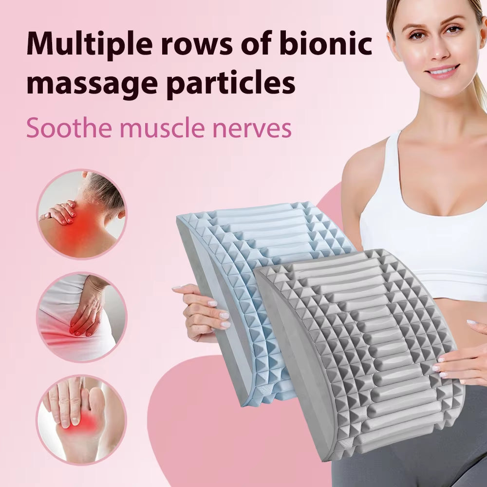 Back Stretcher Pillow Neck Lumbar Support Massager for Neck Waist Back Sciatica Herniated Disc Relieve Fatiguemassage Relaxation