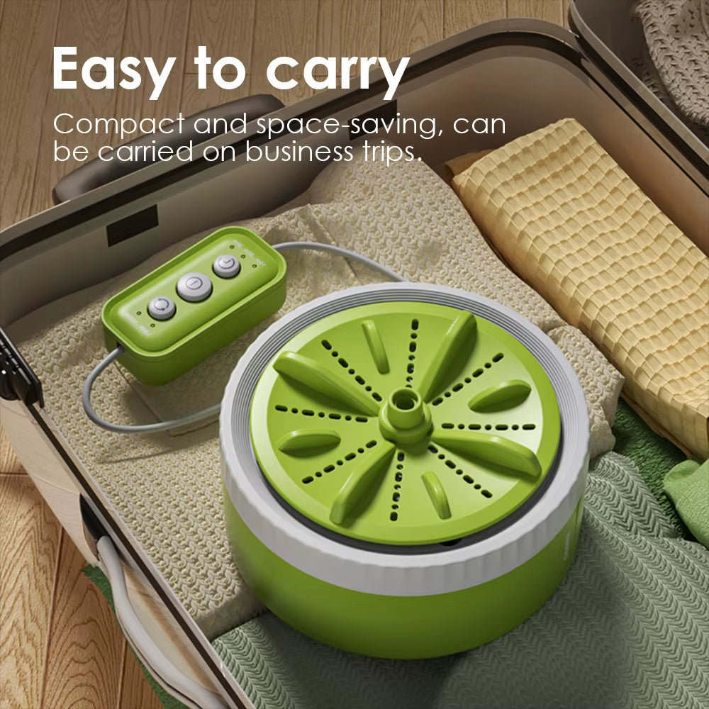 3 Speed Timing Mini Portable Washing Machine USB Rotating Turbine Washing Machine Underwear Socks Washing Machine for Travel